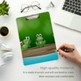 thumbnail image 5 of FMSHPON Frogs Clipboard Hardboard Wood Nursing Clip Board and Pull for Standard A4 Letter 13x9 inches, 5 of 8