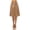 Mocha, variant on Women's Solid Vintage High Waist A-Line Midi Skirt with Bow Tie Belt