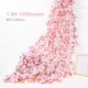 thumbnail image 3 of Guirnalda de flores artificiales de cerezo rosa, enredaderas de flores de cerezo, decoración de arco de jardín, guirnalda de flores falsas, decoración de boda, fiesta, hogar, 3 of 5