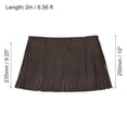 thumbnail image 2 of Unique Bargains 2 Yards 10 Inch Faux Leather Fringe Trim Tassel Fringe for Sewing, Coffee, 2 of 6