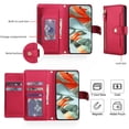 thumbnail image 2 of For Google Pixel 10 / 10 Pro 6.3-inch RFID Blocking Protective Purse Wallet Case For Women Men Multi-Card Slots Zipper Pocket Detachable Shoulder Strap And Wrist Strap,Shockproof Phone Case,Red, 2 of 8