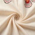 thumbnail image 6 of Mifsaly Puff Sleeve Tops for Women Embroidered Floral Print Blouses Dressy Casual Office Work Shirts Light Fabric Fashion Summer Top L, 6 of 6