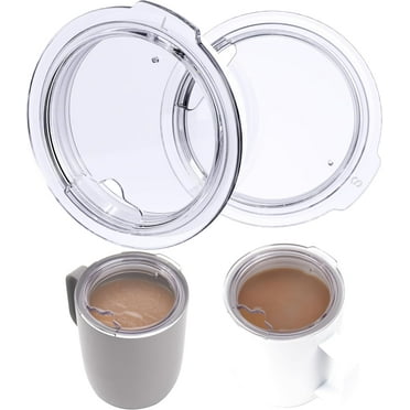 2 Packs Cup Lids Replacement for 10oz |14oz Ember Temperature Control Smart Mug 2, Splash-proof Lid with Sealing Silicone Ring, Coffee Mug Lid, Tritan Material, BPA-Free (Cup Not Included)