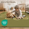thumbnail image 4 of ODIKA 4'x6' Washable Area Rug Pet Friendly, Non-Shedding Graphic Men Cartoon Is Mug Retro Motifs Aesthetic Tufted Chrome Flowing Dynamic for Bedroom, Reading Nook, 4 of 7