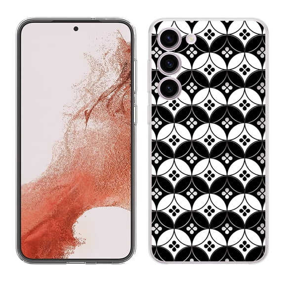 TalkingCase Slim Phone Case Compatible for Samsung Galaxy S23+ Plus 2023, Black White Japanese Print, Lightweight, Flexible, USA
