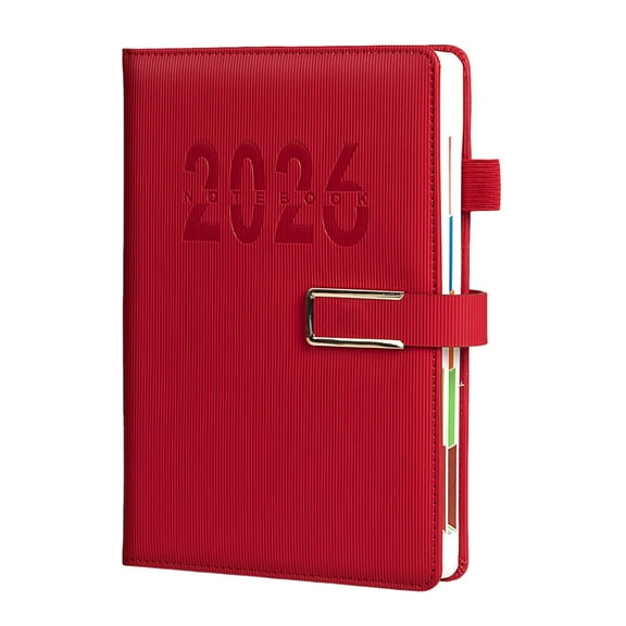 Sylvtty 2026 Daily Planner 12 Month Weekly & Monthly Organizer with Inspirational Quotes A5 Productivity Notebook for Work School Goal Tracking