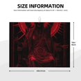 thumbnail image 2 of Fotbe Red Gothic Skeleton Throne Alfombrilla de Secado para Cocina con Estampado, 18x24 Pulgadas, 2 of 7