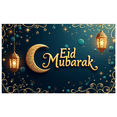 thumbnail image 4 of Eid Mubarak Moon Lanterns Stars Backdrop Banner for Eid Celebrations Party Supplies Photography Props Home Decoration Festive Atmosphere Decor, 4 of 7