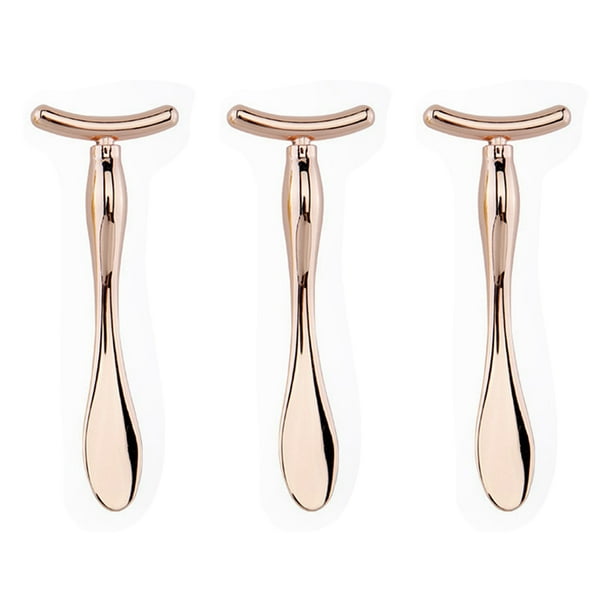 Aplicador de crema para ojos de metal, herramienta de masaje facial, cuchara para crema para ojos en forma de U