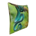 thumbnail image 2 of Xecao Blue Viper And Yellow Viper Snake Print Soft Velvet Decorative Throw Pillow Covers, Square Cushion Cases for Bed, Sofa, Living Room, Car, and Indoor Outdoor Use-16"x16", 2 of 8