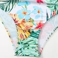 thumbnail image 4 of Daznico Women's Maternity Floral Bikini - V Neck Pregnancy Swimwear for Summer Beach, High Waist 2025,for Size M, 4 of 6