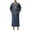 AB652 Navy, variant on Men'S Long Robe Floral Print Long Sleeve V Neck Romper Fashion Loose Man Festival Party Play Street Wear Brown Size S