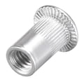 thumbnail image 5 of Unique Bargains #8-32 Écrous à Rivet en Alliage d'Aluminium Tête Plate Filetée Argent 100 Pcs, 5 of 5