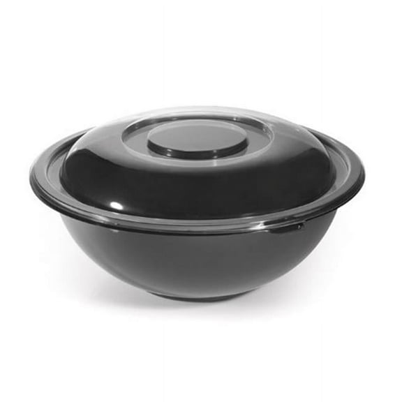 Fineline Settings 5160-BK Black 160 oz. PET Serving Bowl