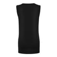 thumbnail image 5 of PMVFHDE Womens Summer Tops 2026 Sunflower Print Crew Neck Breathable Soft Casual Daily Sleeveless Top, 5 of 5