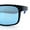 Black Blue - Blue Mirror, variant on Polarized Color Mirror Light Weight Rectangle Sport Plastic Sunglasses Black Grey - Black