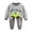A01-Grey, variant on HCNTES Toddler Baby Boys 2-piece Pajamas Sleepwear Spring Fall Winter Clothes For Kids Long Sleeve Shirt Tops + Pants Loungewear Outfits Set(A01-Light Blue,3-6 Months)