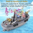thumbnail image 3 of Juguete de barco patrullero, modelo de barco eléctrico, juguete, barco de la guardia costera, barco militar, juguete, modelo de buque de guerra, juguete acuático (barco patrulla), 3 of 5