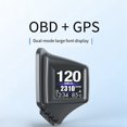 thumbnail image 4 of OBD+GPS A401 Up Display Velocímetro Presión de Aceite Temperatura del Agua Consumo de Combustible Computadora de A Bordo China, 4 of 5
