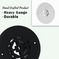 thumbnail image 4 of Achtek 2.5" Duct opening Solid Cast Aluminum Round Grille ( 4" Round Overall) | Powder Coated BLACK - Without Screw Holes For Floor, 4 of 9