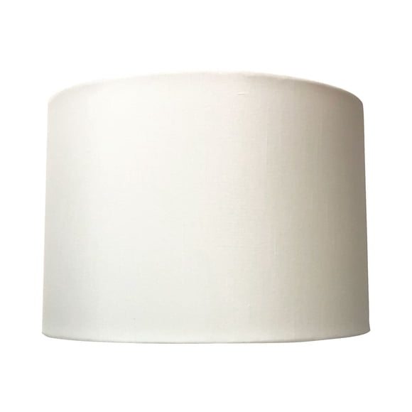 Royal Designs Inc. Pantalla de lámpara de tapa dura de tambor poco profundo Uno Fitter HB-641UT-14WH blanco 13 x 14 x 9