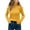 Yellow, variant on Honeeladyy Women Casual Fashion Pullover Long Sleeve Round-Neck Sweater