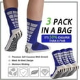 thumbnail image 4 of 3 pares de calcetines antideslizantes para hospital, calcetines antideslizantes para hospital con empuñaduras para adultos, hombres y mujeres, 4 of 5