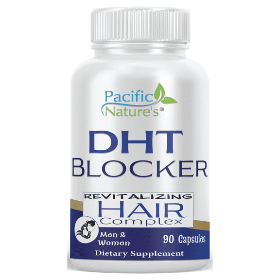 DHT Blocker Revitalizing Hair Complex by Pacific Nature's – with High Potency Biotin & Saw Palmetto 90 Ct