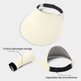 thumbnail image 4 of HONHUZH Summer Hats Womens Foldable Golf Sun Visor Hat UPF 50 Wide Brim Adjustable Summer Beach Cap, 4 of 7