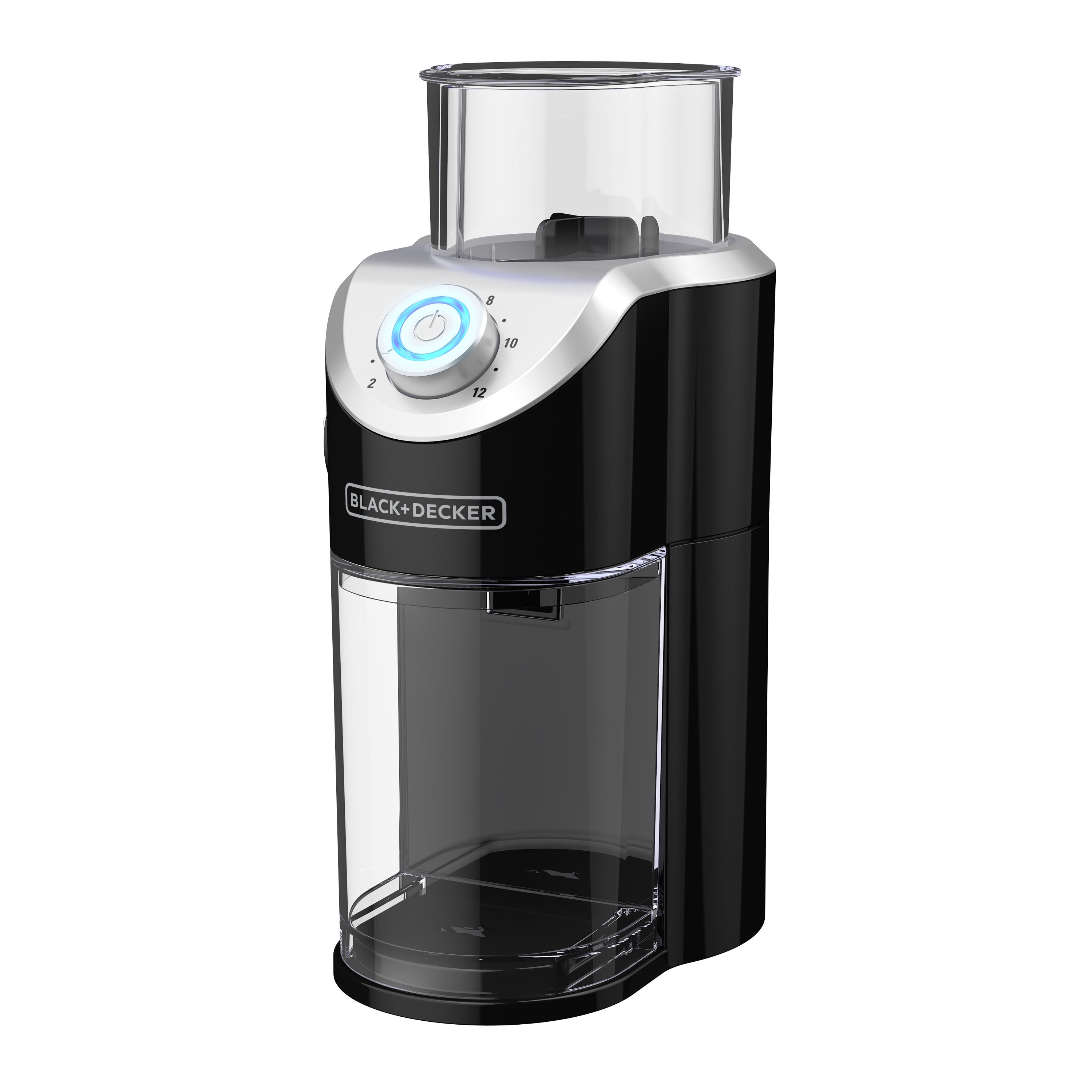 BLACK+DECKER Burr Mill Coffee Grinder, Black, CBM310BD
