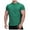 Green, variant on cfhntfmh Mens T-Shirts Summer Slim Stretch Short Sleeve Shirts Athletic Crewneck Running Workout Quick Dry Shirt