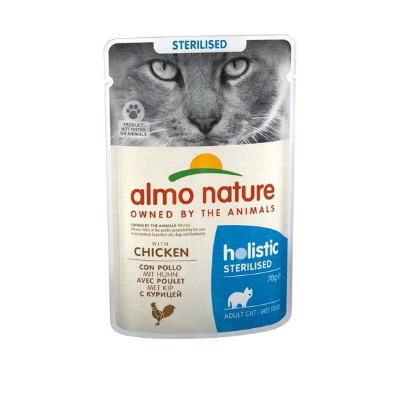 almo nature - ALMO NATURE Holistic Sterilised with Chicken - wet cat food - 70g