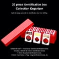 thumbnail image 1 of VONKY 20 Slots Storage Box Portable Moisture-proof Coin Case Collectibles Dust-proof Coins Holder Money Container Accessory Red, 1 of 3