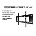 thumbnail image 4 of Soporte TV Pantallas Y Monitores De 40 A 80 Pulgadas Control Expert Color Negro, 4 of 10