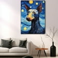 thumbnail image 5 of American Hairless Terrier Dog Canvas Wall Art - Starry Night Van Gogh Dog Canvas Print Dog Sayings Painting Home Office Wall Decor Framed Dog Lover Gift, 5 of 6