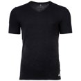 thumbnail image 3 of adidas Camiseta para hombre, pack de 6 - Active Flex Cotton, cuello en V, liso Negro S (Small), 3 of 3