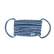Flap Happy- Face Mask Reusable - Adult Face Mask - Navy Preppy Stripe - Comfortable & Cute - Flexible Smooth StretchyEarloops - Light, Gentle, and Airy - Anti-Wrinkle - for All Day Usage - Flap Happy