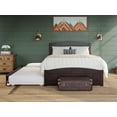 thumbnail image 4 of AFI Warren Queen Wood Platform Bed with Headboard Footboard & Twin-XL Trundle, Espresso, 4 of 14