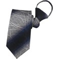 thumbnail image 1 of SURJDE Men's Boy's Zipper Tie Business Wedding Solid Checks Striped Designer Necktie, 1 of 5