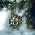 thumbnail image 1 of Fiudx Liquidación de ahorros de verano Adornos para el hogar personalizados Adornos con nombre y letras Adornos con iniciales personalizados Regalos de Navidad Recuerdos familiares Adornos con monogr, 1 of 5