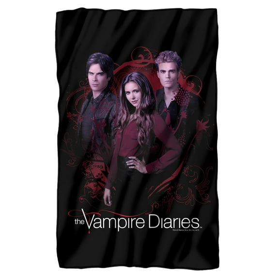 Vampire Diaries Company of Three Fleece Blanket 36' x 58',Company of Three