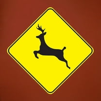Wallhogs Deer Crossing Wall Decal