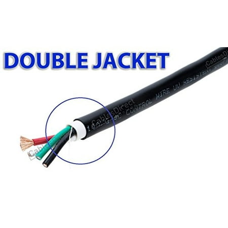 - 500FT Outdoor UV Protection Rated Professional Speaker Audio Cable 16AWG Direct Burial 16/4 Bulk Spool (500FT, 16/4)