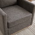 thumbnail image 6 of Upholstered Swivel Accent Chair and Comfy Accent Single Sofa Chair,Mid Century Modern Accent Chair, 360 Degree Club Chair, Lounge Armchair for Living Room Bedroom Apartment Nursery,Gray, 6 of 7