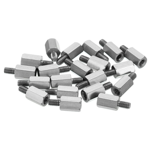 Uxcell M2.5x7mm+4mm MaleFemale Hex Standoff Screws, Stainless Steel