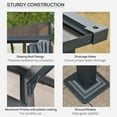thumbnail image 4 of Outsunny Pergola Gazebo à Toit Rigide en Aluminium Gris 13 Pieds x 9.7 Pieds avec Protection UV et Rideaux - Idéal pour Patio, Jardin et Rassemblements Extérieurs, 4 of 7