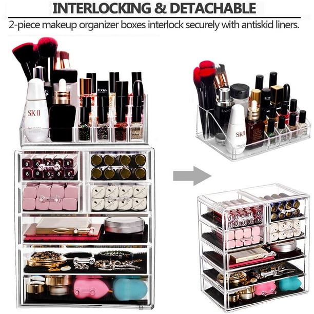 Clear Cosmetic Storage Organizer Easily Organize Your Cosmetics