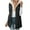 Black, variant on Women's Zip Front Hooded Vest Lightweight Quilted Jackets Fall Winter Mid-length Sleeveless Puffer Jacket Beige
