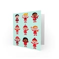thumbnail image 2 of Christmas Children Winter Clothing Greetings Card Plus Envelope Blank inside, 2 of 3