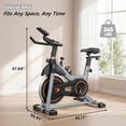 thumbnail image 6 of EDX Exercise Bike with LCD Monitor & Infinite Resistance, Adjustable Seat & Handlebar, Bluetooth App Compatible Indoor Cycling Bike for Home Gym, 300 lb Capacity, Orange, 6 of 9